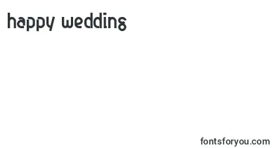 Genjibold font – happy Wedding Day Fonts